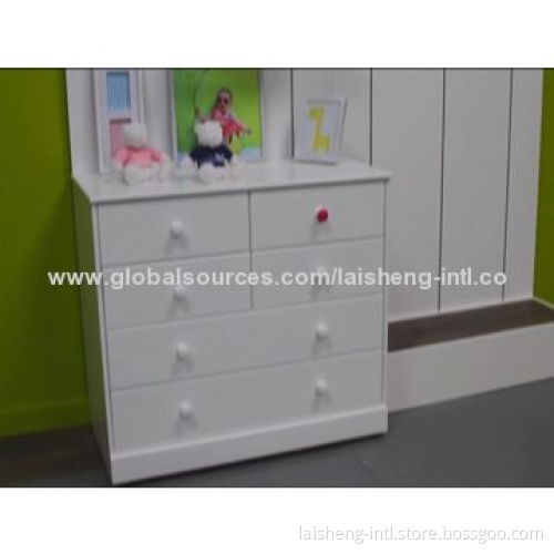 Chest of Drawers, White Paint, Made of MDF